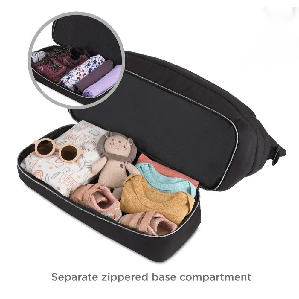 Bananafish Studio 11 Pockets Weekender Tote Diaper‎ Bag Black New No Tags Travel